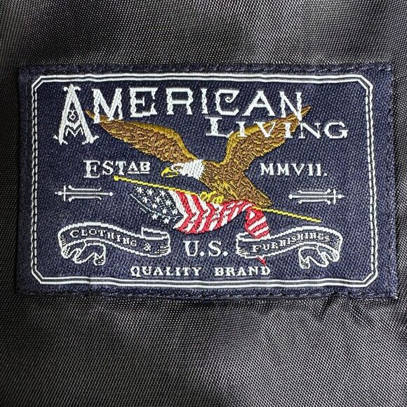 AMERICAN LIVING Men’s Navy Blazer 44R Sport Coat Two Button Jacket 100% WOOL - Picture 12 of 13